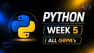 WEEK 5 ALL GRPA S PYTHON IITM BS