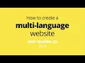 How to create a multi-language Website ENG ITA GER ES SUB