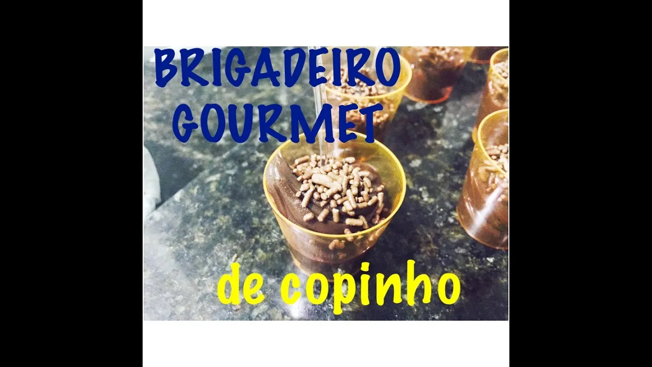 BRIGADEIRO GOURMET DE COPINHO RECEITA RÁPIDA