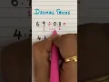 Decimal Division Tricks