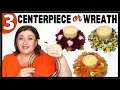 Dollar Tree Wreaths That Double as Centerpieces