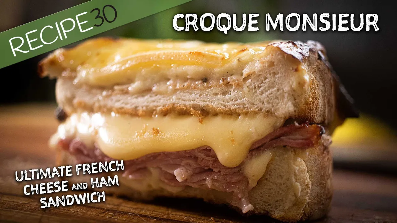 You have to try this Croque Monsieur, French Cheese and Ham sandwich