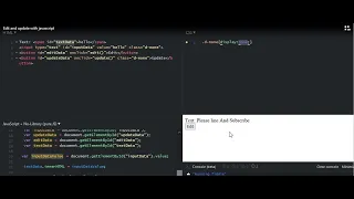 Edit and update button using JavaScript how to show and hide button in JavaScript