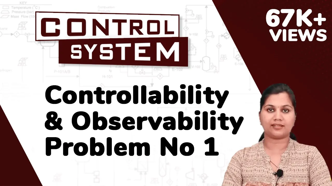 Controllability and Observability (Problems) - State Space Analysis - Control System