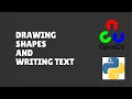 Drawing Shapes and Writing Text in OpenCV Python - OpenCV