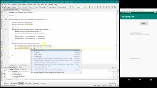 How to sort a string array using Insertion method in your Android App