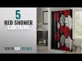 Top 10 Red Shower Curtains 2018 Comfort Spaces - Enya Shower Curtain