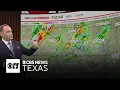 Severe storms tracking north of DFW hail and heavy rain continue across region