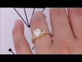Split Shank Engagement Ring Diamond Setting Moissanite Center - Katherine