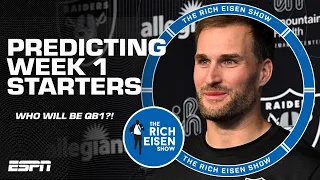 QB1 QUESTIONS Predicting Week 1 starters for Jets Browns Raiders Chiefs The Rich Eisen Show