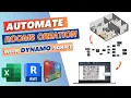 Automate Rooms creation with Dynamo - Revit 2024 Tutorial