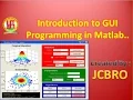 Introduction to GUI Programming in Matlab part 1