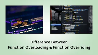 Difference Between Function Overloading and Function Overriding Function Overloading Overriding
