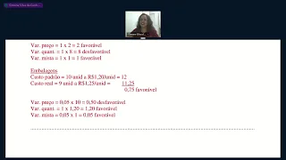 CONT. GERENCIAL: Correção de Exercícios: Custo-Padrão - GRAVADA