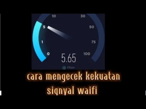 cara mengecek kekuatan sinyal wifi
