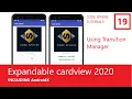 Expandable Cardview in Android studio 2020