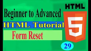How To Insert Reset Button In HTML Form