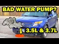 Is your water pump bad 2012-2019 Ford 3 5L 3 7L engines with antifreeze leak in RF corner