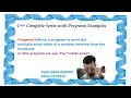 lecture 9 Print Multiplication Table Using While Loop