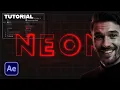 AFTER EFFECTS Neon Text Animation Tutorial No Plug-Ins