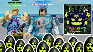 OP RADIOACTIVE PACK EGGWARS in Roblox Muscle Legends..