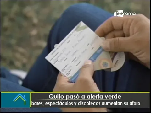 Quito pasó a alerta verde bares, espectáculos y discotecas aumentan su aforo