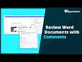 How to Review Word Documents with Comments in React