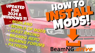 Beamng Drive Tutorial Download Mods 2024 - Modland WorldofMods Patreon and more