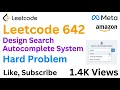 Leetcode 642 - Design Search Autocomplete System