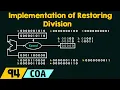 Implementation of Restoring Division
