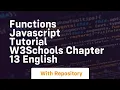 Functions javascript tutorial w3schools chapter 13 english