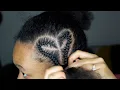 How To Do Heart Cornrows On Your Own Natural Hair