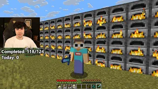 Completing All Minecraft Advancements Blind (No Google or Help) - Day 21
