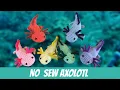 axolotl no sew crochet tutorial minecraft