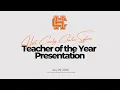 2026 Hart County Charter System Teacher of the Year Presentation LIVE from the Lonnie Burns FAC