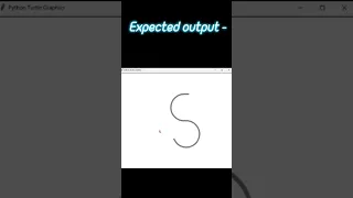 How to Draw an Alphabet S using Python Turtle Module