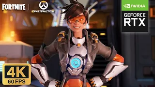 Tracer 4K Gameplay FORTNITE x OVERWATCH