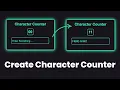 Create a Character Counter Using HTML CSS JavaScript Beginner-Friendly College Project