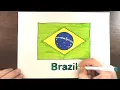 Brazilian Flag Coloring Page Coloring The National Flag Of Brazil