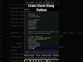 6 September 2022 creat a clock using python and python turtle