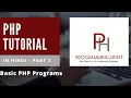 Php Tutorial for beginners in Hindi part 5 - Basic PHP Programs