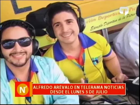 Alfredo Arévalo en Telerama Noticias desde el lunes 3 de Julio