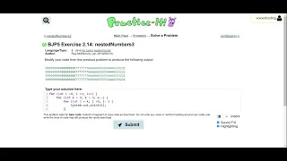 Exercise 2 14 nestedNumbers3 Java Tutorial Practice-It