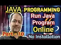 Run Java Program Online Java Language Tutorial ava Programming Language