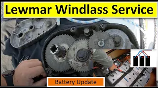 Lewmar Windlass Service Battery Update. Fitting USB outlets.