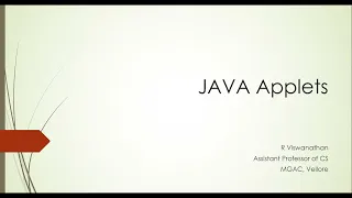 How to run a JAVA Applet Program