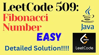 LeetCode 509 Fibonacci Number EASY JAVA Detailed Solution