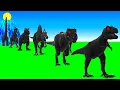Download Lagu Paint Animals Dinosaur T-Rex Herbivores and Carnivores Dinosaurs Fountain Crossing Animal Cartoon
