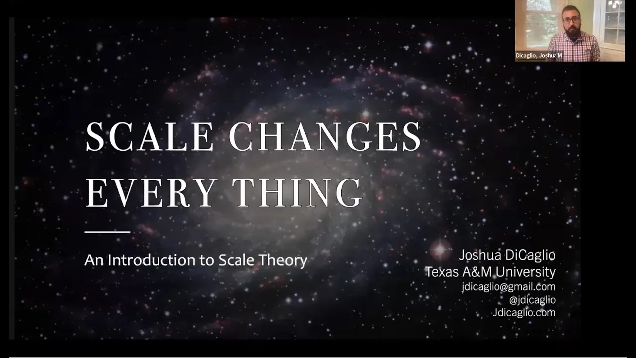 Joshua DiCaglio - Scale Changes Everything: An Introduction to Scale Theory