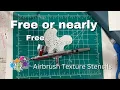 Free or almost free DIY airbrush texture stencils